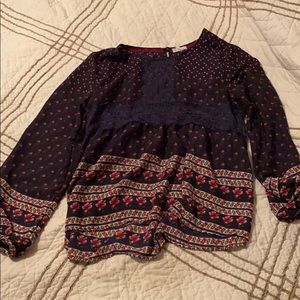 Floral long sleeve blouse